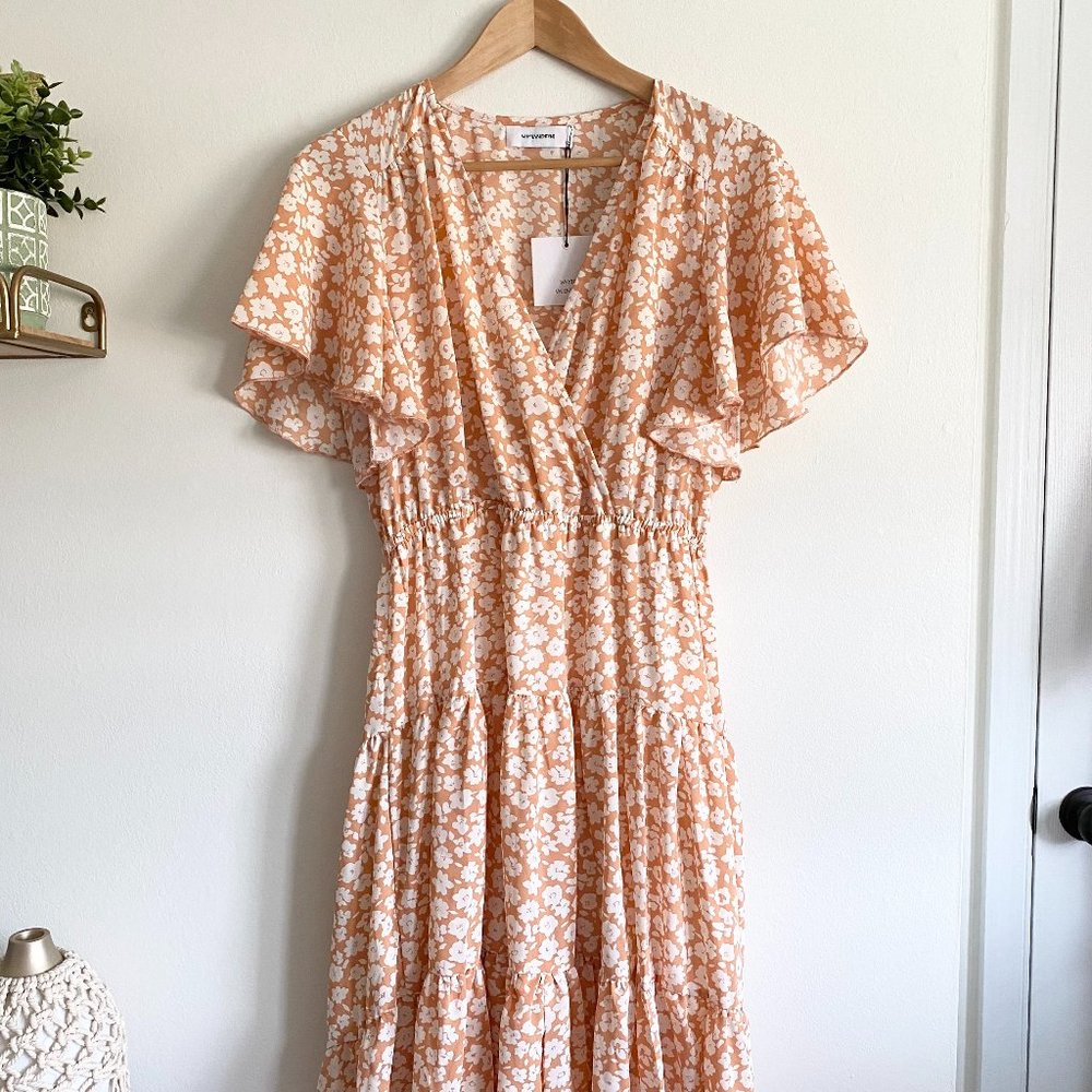 Whyte Valentyne Floral Ruffle Maxi Dress